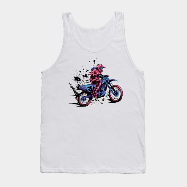 Motocross Maven: Girl Power on Two Wheels Tank Top by Wear Your Story